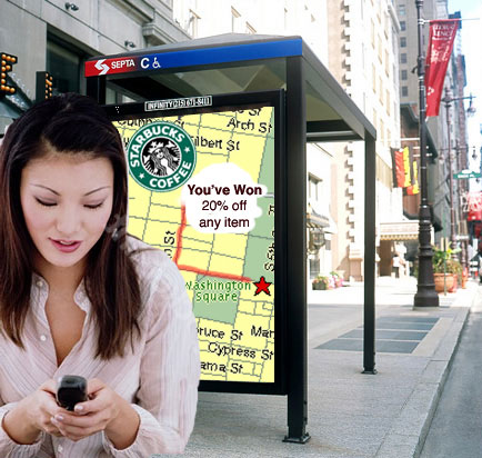 Interactive Transportation Shelter ads